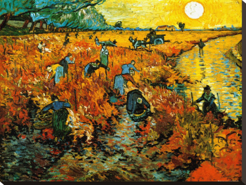 The Red Vineyard at Arles - Van Gogh Painting On Canvas